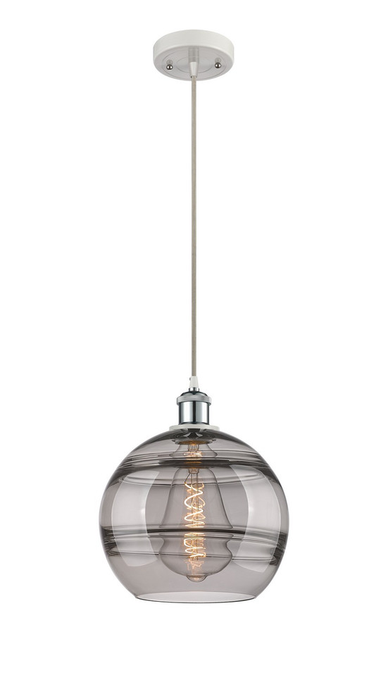 Innovations - 516-1P-WPC-G556-10SM - One Light Mini Pendant - Ballston - White Polished Chrome