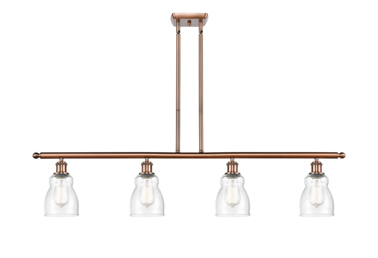 Innovations - 516-4I-AC-G394-LED - LED Island Pendant - Ballston - Antique Copper