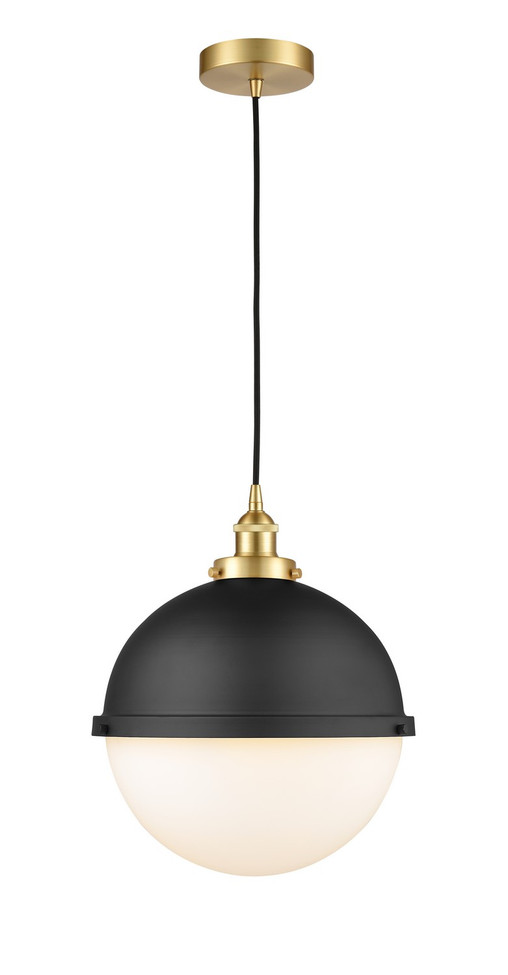 Innovations - 616-1PH-SG-HFS-121-BK - One Light Pendant - Downtown Urban - Satin Gold