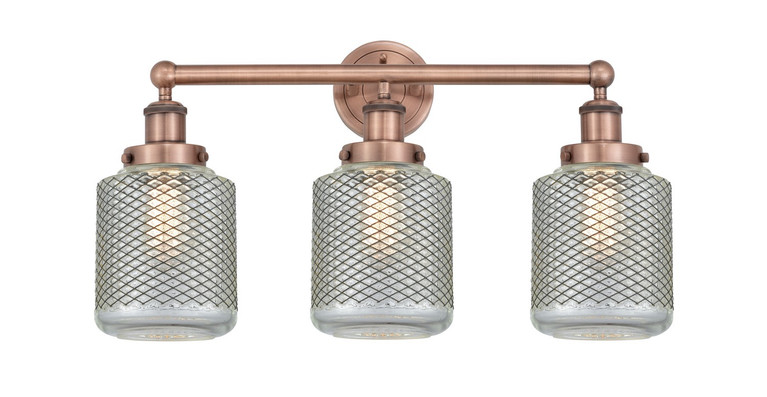 Innovations - 616-3W-AC-G262 - Three Light Bath Vanity - Edison - Antique Copper