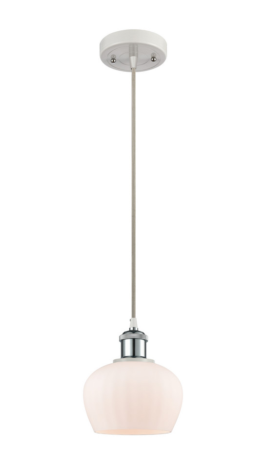 Innovations - 516-1P-WPC-G91-LED - LED Mini Pendant - Ballston - White Polished Chrome