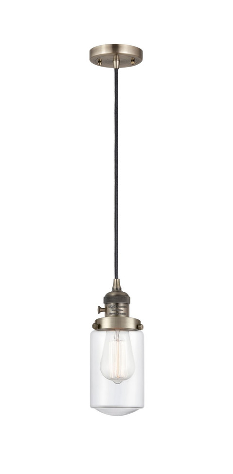 Innovations - 201CSW-AB-G312 - One Light Mini Pendant - Franklin Restoration - Antique Brass