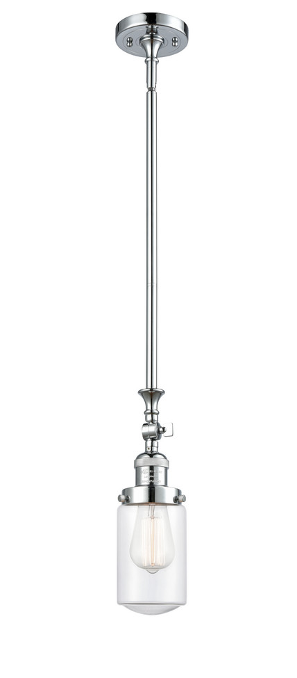 Innovations - 206-PC-G312 - One Light Mini Pendant - Franklin Restoration - Polished Chrome