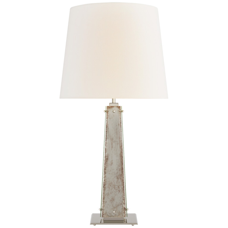 Visual Comfort Signature - S 3652PN/AM-L - One Light Table Lamp - Cadence - Polished Nickel and Antique Mirror