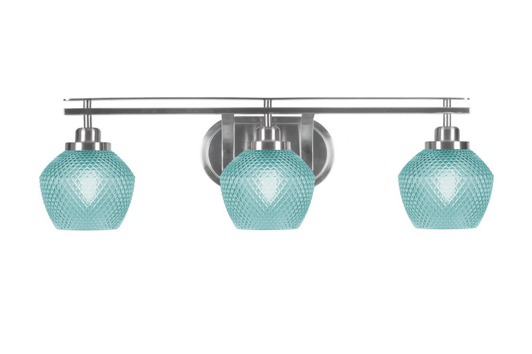 Toltec Lighting - 2613-BN-4625 - Three Light Bath Bar - Odyssey - Brushed Nickel