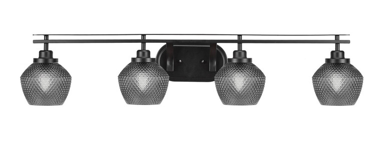 Toltec Lighting - 2614-MB-4622 - Four Light Bath Bar - Odyssey - Matte Black