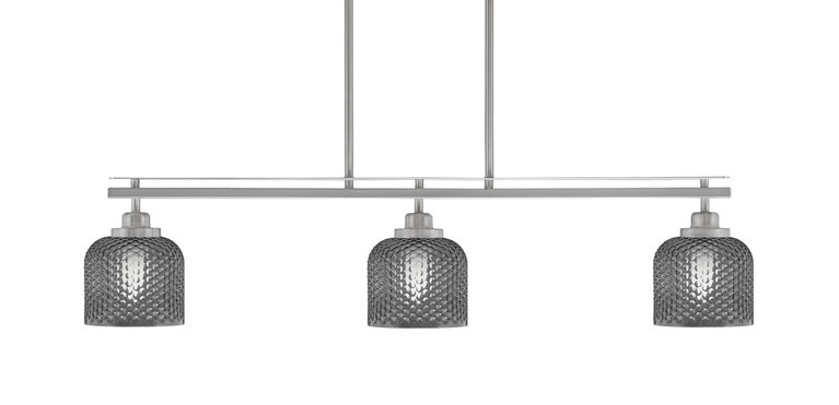 Toltec Lighting - 2636-BN-4612 - Three Light Island Pendant - Odyssey - Brushed Nickel