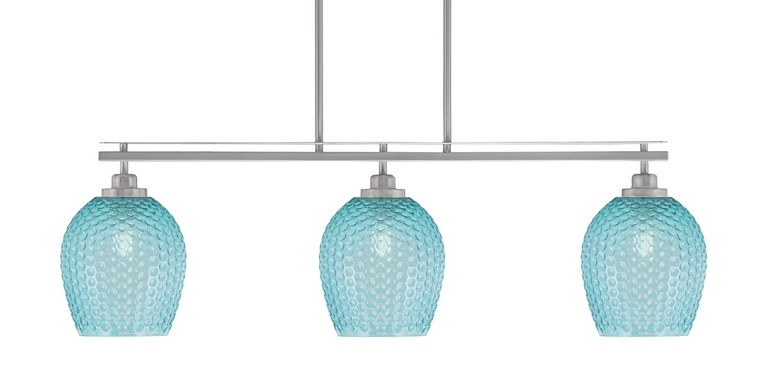 Toltec Lighting - 2636-BN-4905 - Three Light Island Pendant - Odyssey - Brushed Nickel