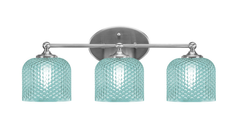 Toltec Lighting - 5913-BN-4615 - Three Light Bath Bar - Capri - Brushed Nickel