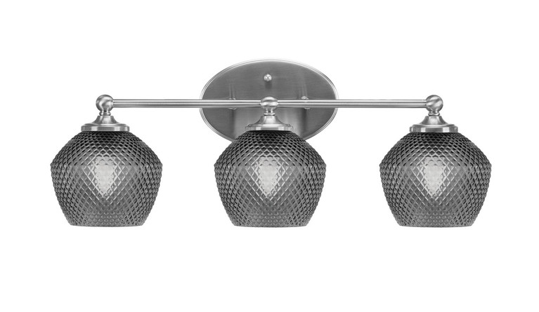 Toltec Lighting - 5913-BN-4622 - Three Light Bath Bar - Capri - Brushed Nickel