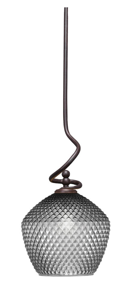 Toltec Lighting - 901-DG-4922 - One Light Mini Pendant - Capri - Dark Granite