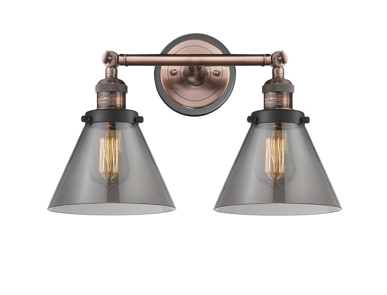 Innovations - 208BP-ACBK-G43 - Two Light Bath Vanity - Franklin Restoration - Antique Copper