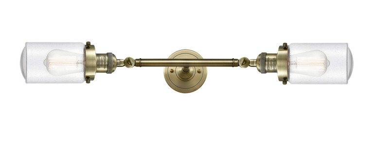 Innovations - 208L-AB-G314 - Two Light Bath Vanity - Franklin Restoration - Antique Brass