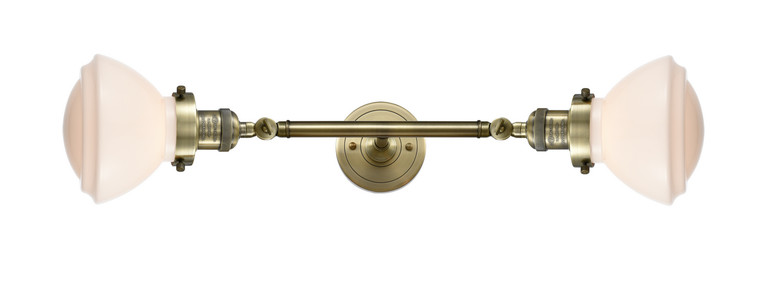 Innovations - 208L-AB-G321 - Two Light Bath Vanity - Franklin Restoration - Antique Brass