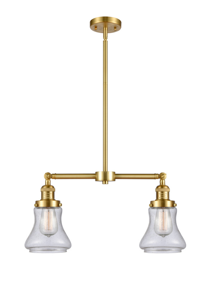 Innovations - 209-SG-G194 - Two Light Island Pendant - Franklin Restoration - Satin Gold