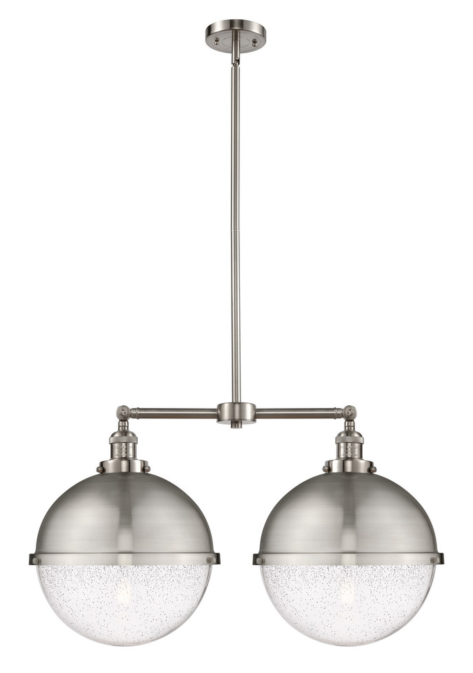 Innovations - 209-SN-HFS-124-SN - Two Light Island Pendant - Franklin Restoration - Brushed Satin Nickel