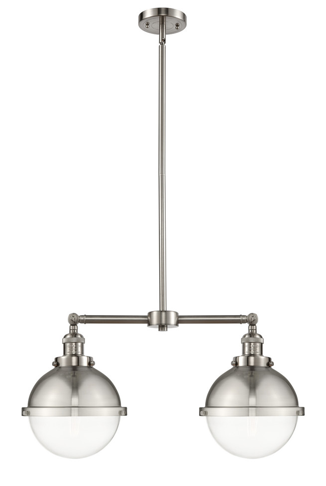 Innovations - 209-SN-HFS-82-SN - Two Light Island Pendant - Franklin Restoration - Brushed Satin Nickel