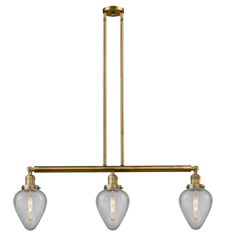 Innovations - 213-BB-G165-LED - LED Island Pendant - Franklin Restoration - Brushed Brass