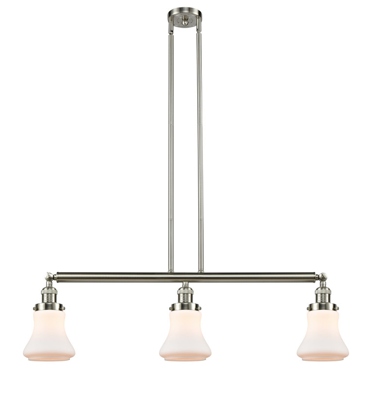 Innovations - 213-SN-G191 - Three Light Island Pendant - Franklin Restoration - Brushed Satin Nickel