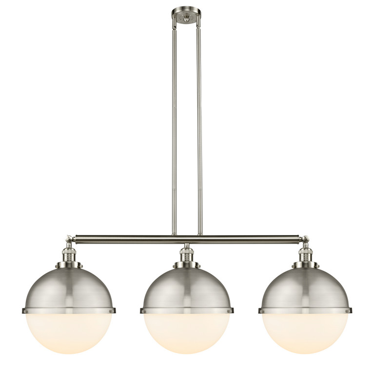 Innovations - 213-SN-HFS-121-SN - Three Light Island Pendant - Franklin Restoration - Brushed Satin Nickel