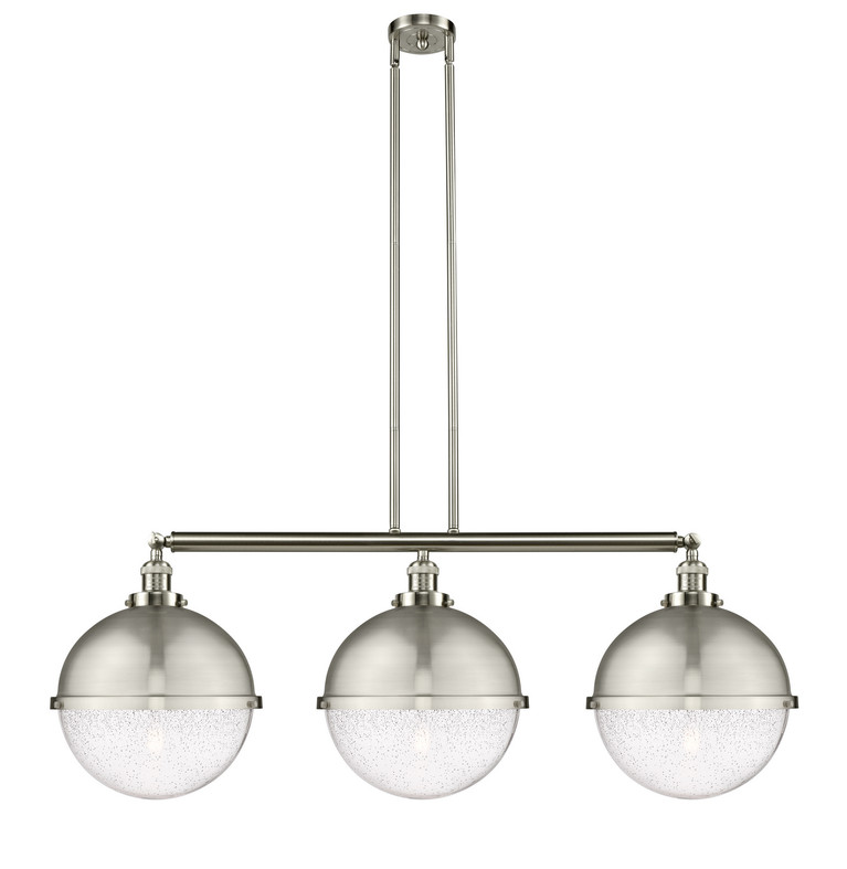 Innovations - 213-SN-HFS-124-SN - Three Light Island Pendant - Franklin Restoration - Brushed Satin Nickel