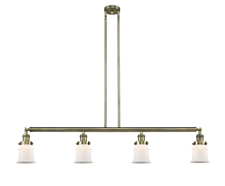 Innovations - 214-AB-G181S - Four Light Island Pendant - Franklin Restoration - Antique Brass