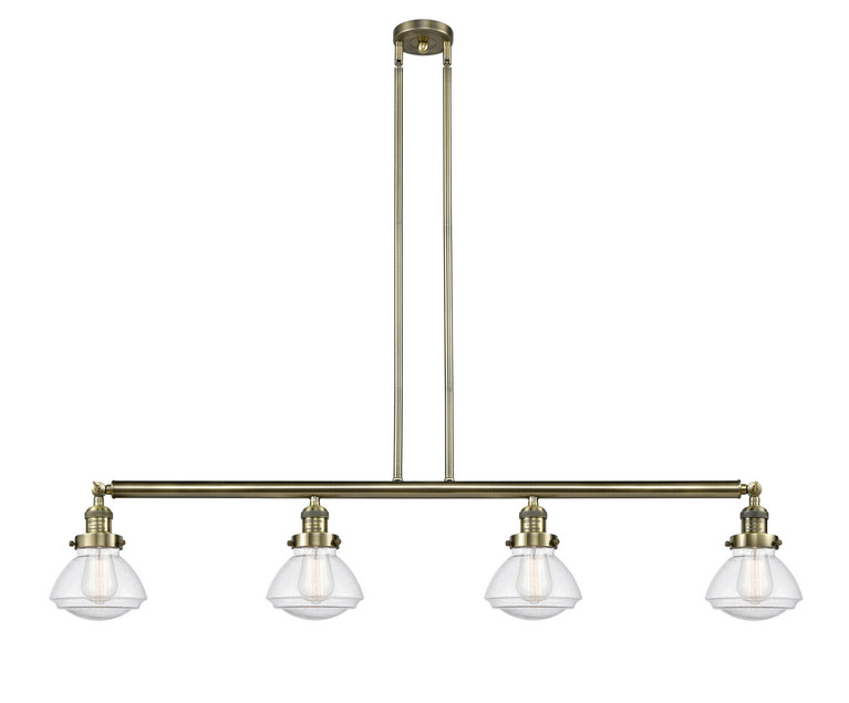Innovations - 214-AB-G324-LED - LED Island Pendant - Franklin Restoration - Antique Brass