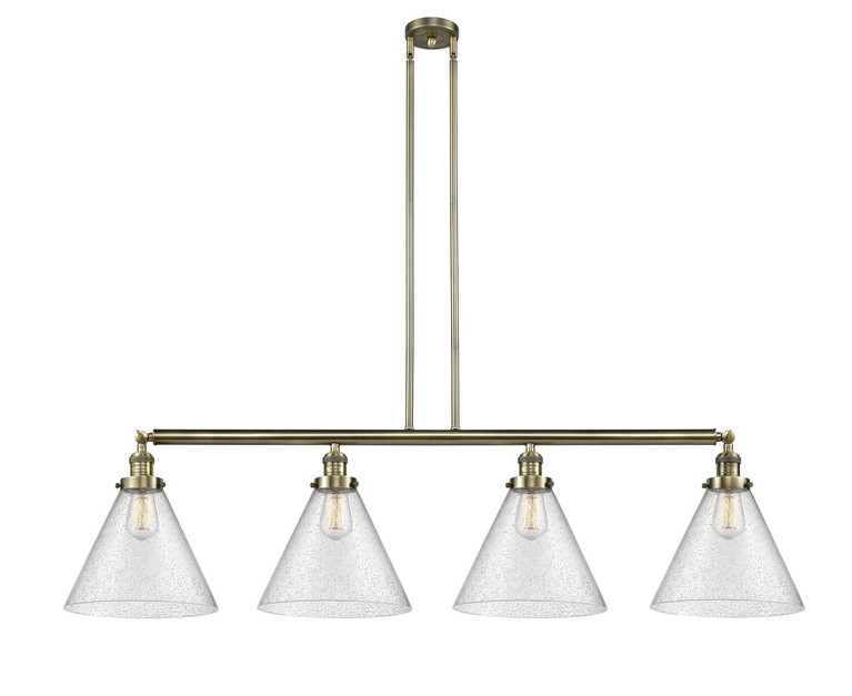 Innovations - 214-AB-G44-L-LED - LED Island Pendant - Franklin Restoration - Antique Brass
