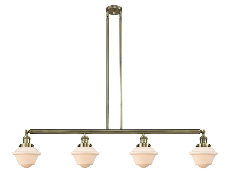 Innovations - 214-AB-G531 - Four Light Island Pendant - Franklin Restoration - Antique Brass
