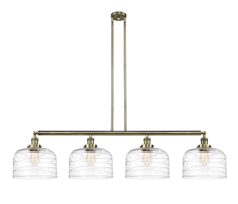 Innovations - 214-AB-G713-L-LED - LED Island Pendant - Franklin Restoration - Antique Brass