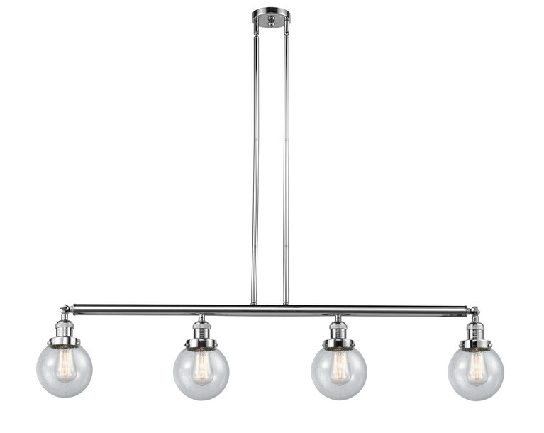 Innovations - 214-PC-G204-6-LED - LED Island Pendant - Franklin Restoration - Polished Chrome