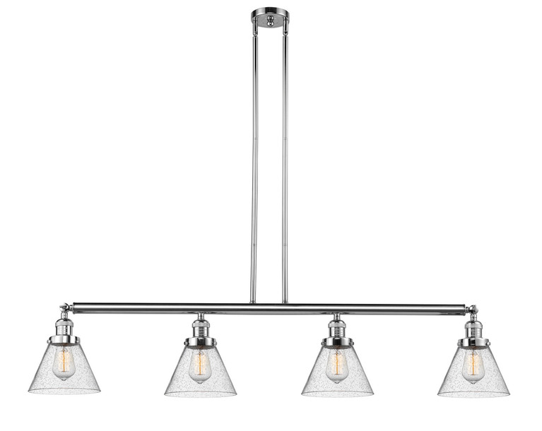Innovations - 214-PC-G44 - Four Light Island Pendant - Franklin Restoration - Polished Chrome