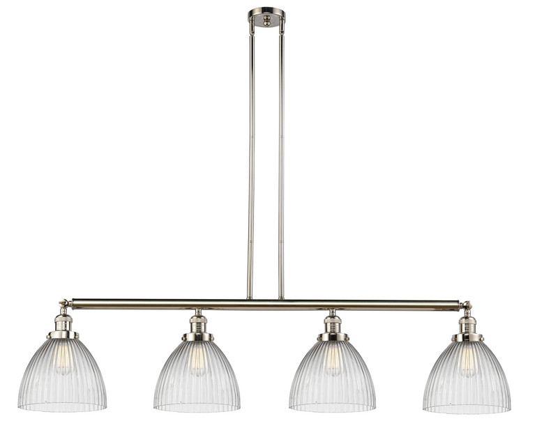 Innovations - 214-PN-G222 - Four Light Island Pendant - Franklin Restoration - Polished Nickel
