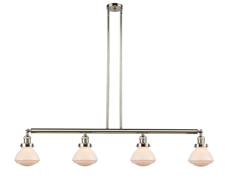 Innovations - 214-PN-G321 - Four Light Island Pendant - Franklin Restoration - Polished Nickel