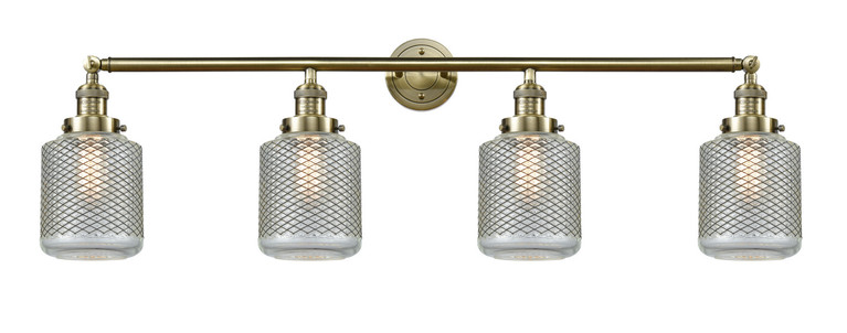 Innovations - 215-AB-G262 - Four Light Bath Vanity - Franklin Restoration - Antique Brass