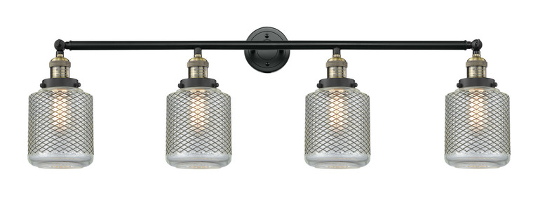 Innovations - 215-BAB-G262 - Four Light Bath Vanity - Franklin Restoration - Black Antique Brass