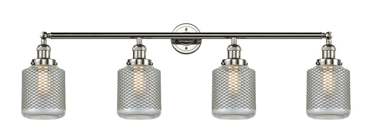 Innovations - 215-PN-G262 - Four Light Bath Vanity - Franklin Restoration - Polished Nickel