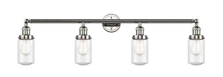Innovations - 215-PN-G314 - Four Light Bath Vanity - Franklin Restoration - Polished Nickel