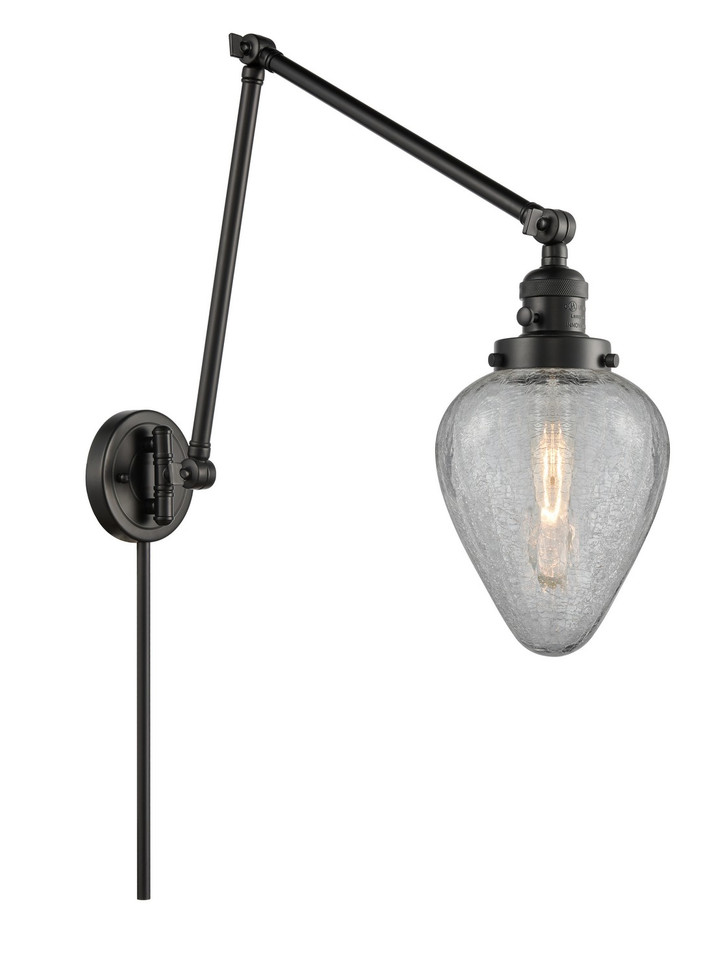 Innovations - 238-BK-G165-LED - LED Swing Arm Lamp - Franklin Restoration - Matte Black