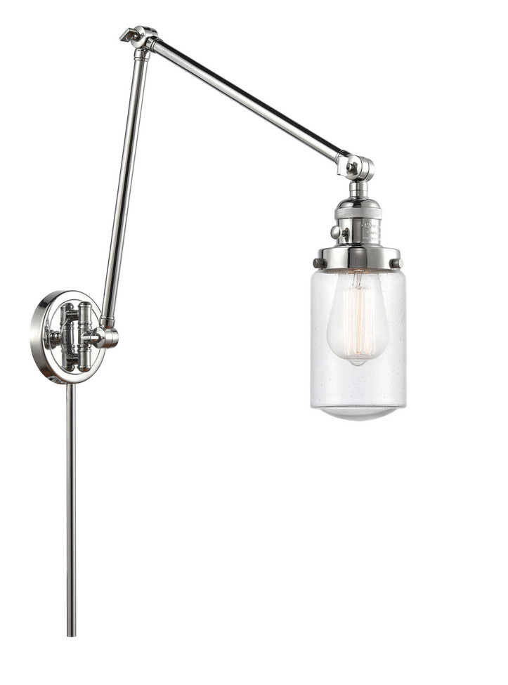 Innovations - 238-PC-G314 - One Light Swing Arm Lamp - Franklin Restoration - Polished Chrome