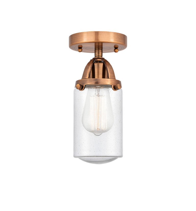Innovations - 288-1C-AC-G314 - One Light Semi-Flush Mount - Nouveau 2 - Antique Copper