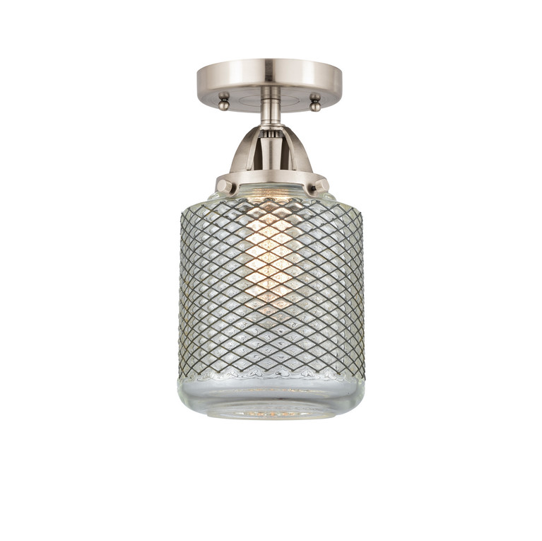 Innovations - 288-1C-SN-G262 - One Light Semi-Flush Mount - Nouveau 2 - Brushed Satin Nickel