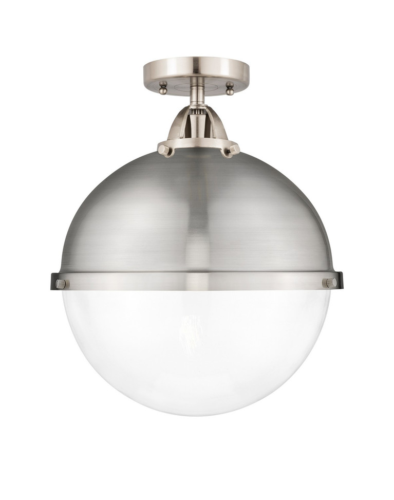 Innovations - 288-1C-SN-HFS-122-SN - One Light Semi-Flush Mount - Nouveau 2 - Brushed Satin Nickel