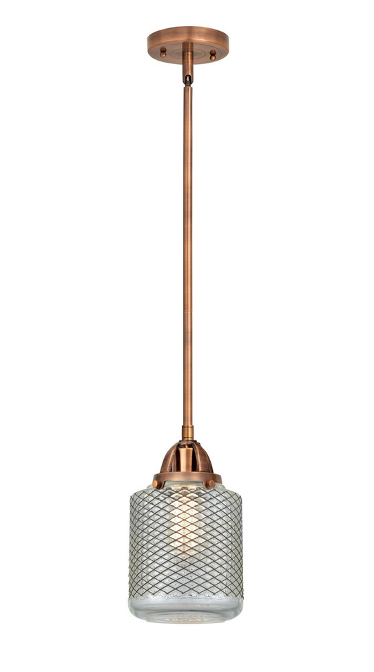 Innovations - 288-1S-AC-G262-LED - LED Mini Pendant - Nouveau 2 - Antique Copper