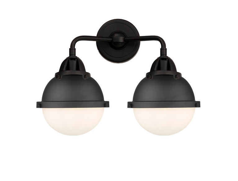 Innovations - 288-2W-BK-HFS-61-BK - Two Light Bath Vanity - Nouveau 2 - Matte Black