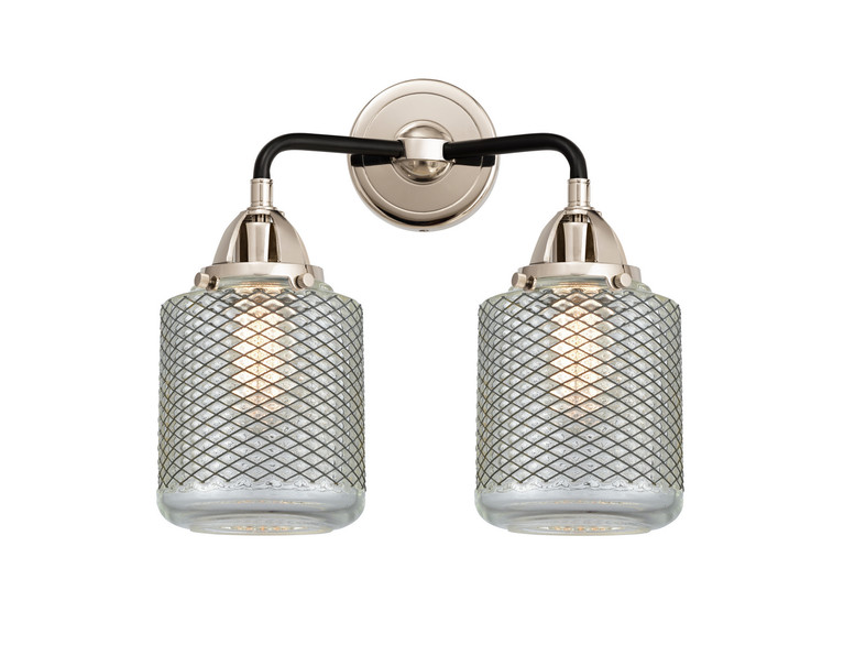 Innovations - 288-2W-BPN-G262 - Two Light Bath Vanity - Nouveau 2 - Black Polished Nickel