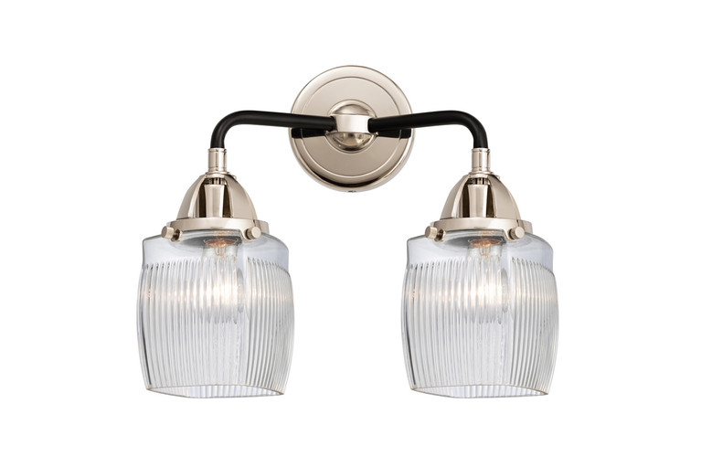 Innovations - 288-2W-BPN-G302 - Two Light Bath Vanity - Nouveau 2 - Black Polished Nickel
