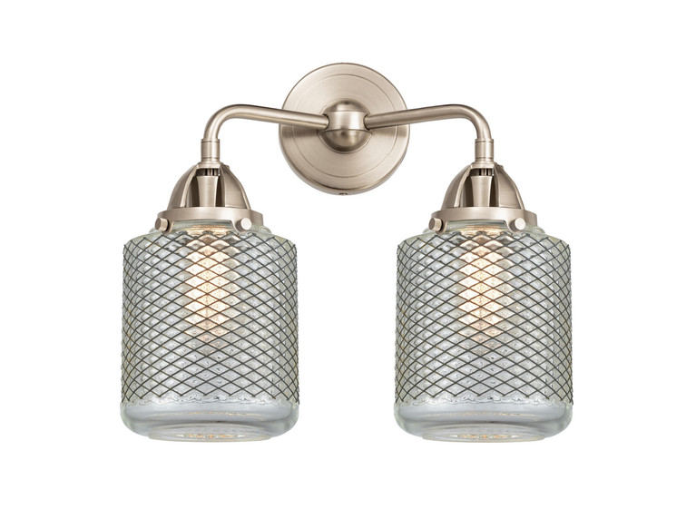 Innovations - 288-2W-SN-G262 - Two Light Bath Vanity - Nouveau 2 - Brushed Satin Nickel
