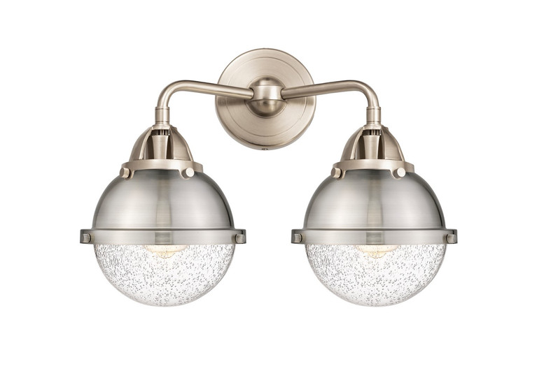 Innovations - 288-2W-SN-HFS-64-SN - Two Light Bath Vanity - Nouveau 2 - Brushed Satin Nickel