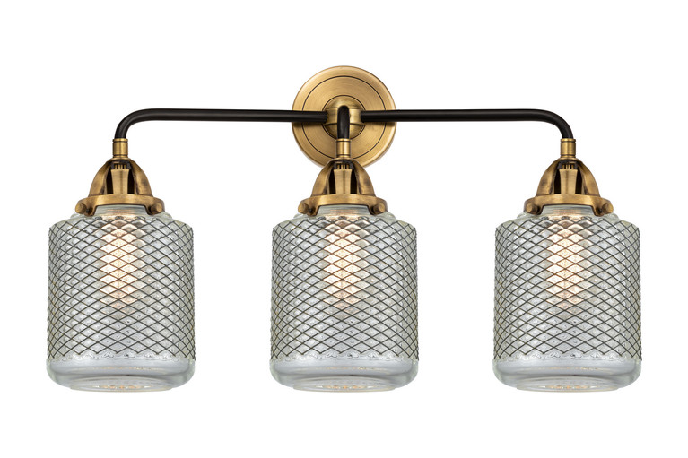 Innovations - 288-3W-BAB-G262 - Three Light Bath Vanity - Nouveau 2 - Black Antique Brass